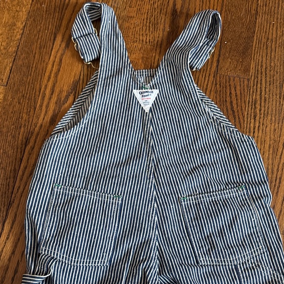 Vintage OshKosh B’gosh Striped Overalls SZ 5 - Picture 3 of 6